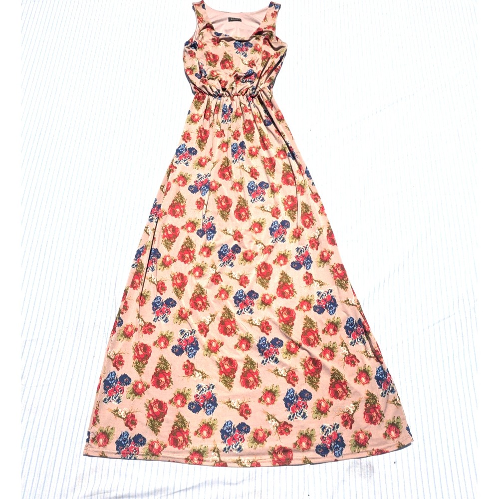 QED London Floral Maxi Dress‎ Women's XS Multicoloured Summer Boho Casual